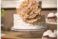 Rustic Burlap Sugar Cake Recipe for Festive Parties