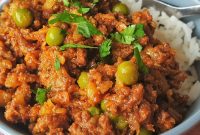 Spicy Ground Beef Curry with Fragrant Rice Recipe