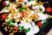 Roasted Eggplant with Cumin and Creamy Yogurt Sauce