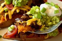 Taco-Stuffed Baked Sweet Potatoes — Savory Comfort Meal