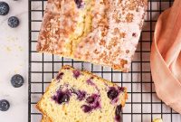 Lemon Blueberry Loaf Cake Recipe with Zesty Glaze
