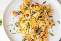 Tex-Mex Chicken, Black Bean & Rice Casserole Recipe