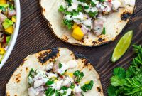 Tuna Ceviche Tacos with Lime, Avocado & Crispy Tortillas