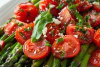 Chilled Asparagus and Tomato Salad with Lemon Vinaigrette