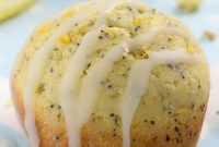 Moist Lemon Poppy Seed Muffins with Zesty Glaze