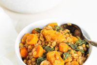 Hearty Sweet Potato and Red Lentil Stew Recipe