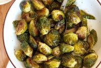 Maple-Balsamic Glazed Brussels Sprouts — Air Fryer or Oven