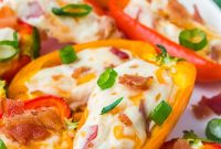 Stuffed Mini Peppers with Cream Cheese and Herbs