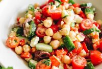 Mediterranean Chickpea Salad with Lemon-Herb Vinaigrette