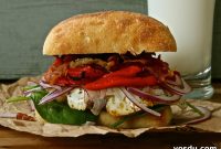 Sausage, Egg & Havarti Breakfast Sandwich on Ciabatta