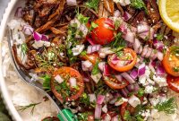 Crispy Greek Beef Bowls (Slow Cooker Recipe)