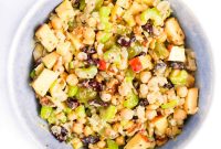 Flavorful Vegan Chickpea Salad with Lemon Herb Dressing