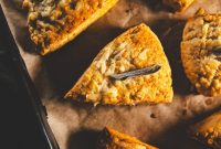 Walnut and Sage Cheese Scones with Spiced Pickled Apples