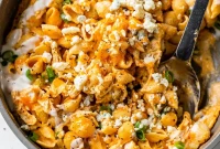 Creamy Buffalo Chicken Pasta Recipe with Tangy Wing Sauce