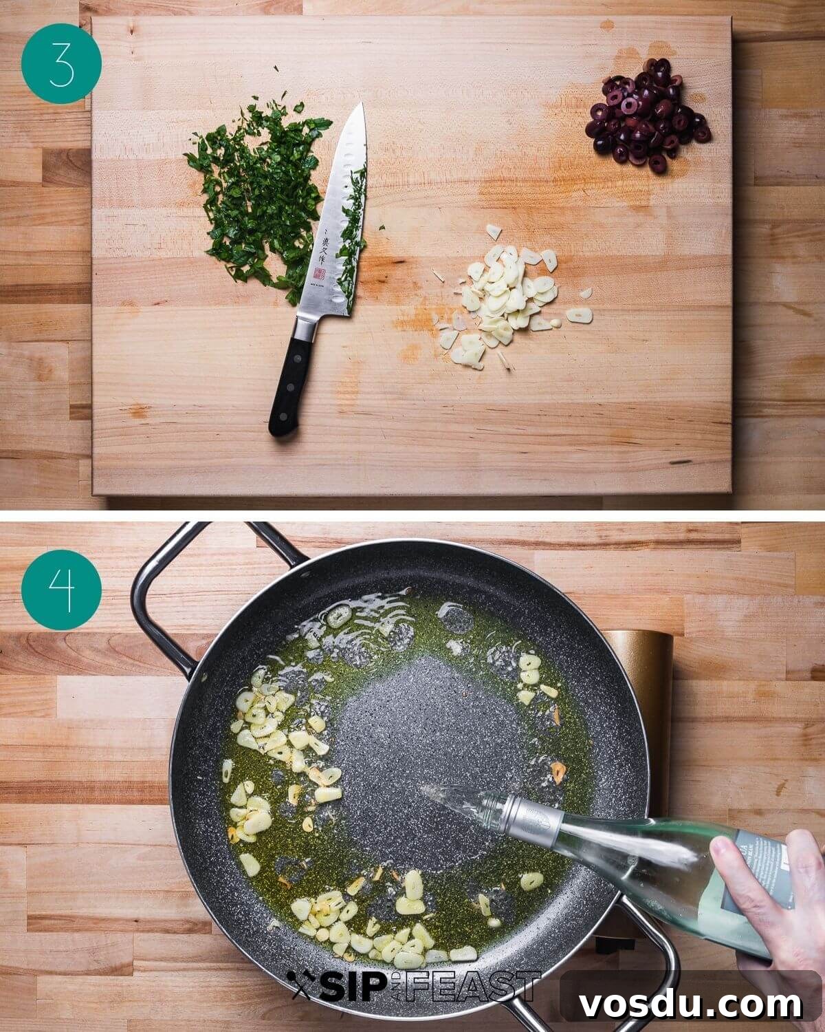 Neapolitan-Style Baccalà: Classic Salted Cod Recipe from Naples 5 Recipe process shot collage group number two.