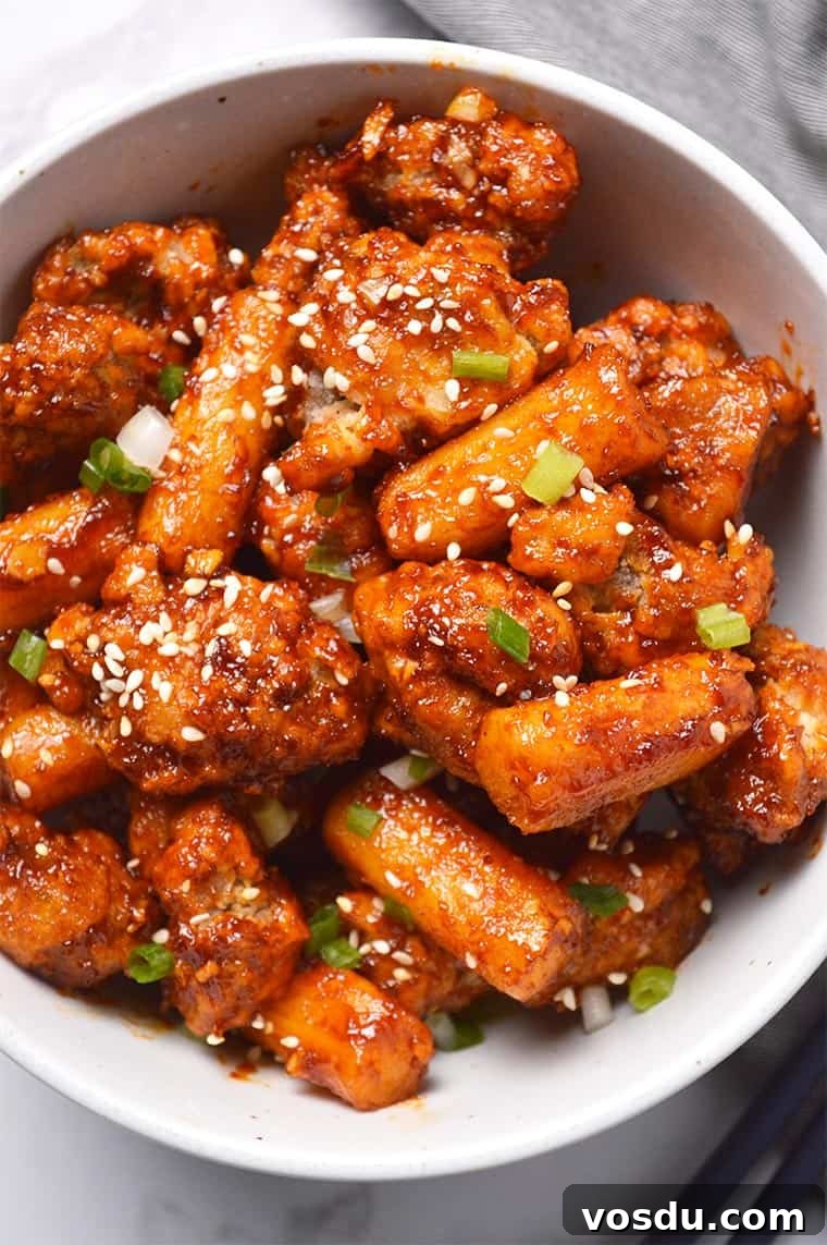 Crispy Korean Popcorn Chicken Recipe — Spicy Sweet Bite 3 korean popcorn chicken dakgangjeong with tteok