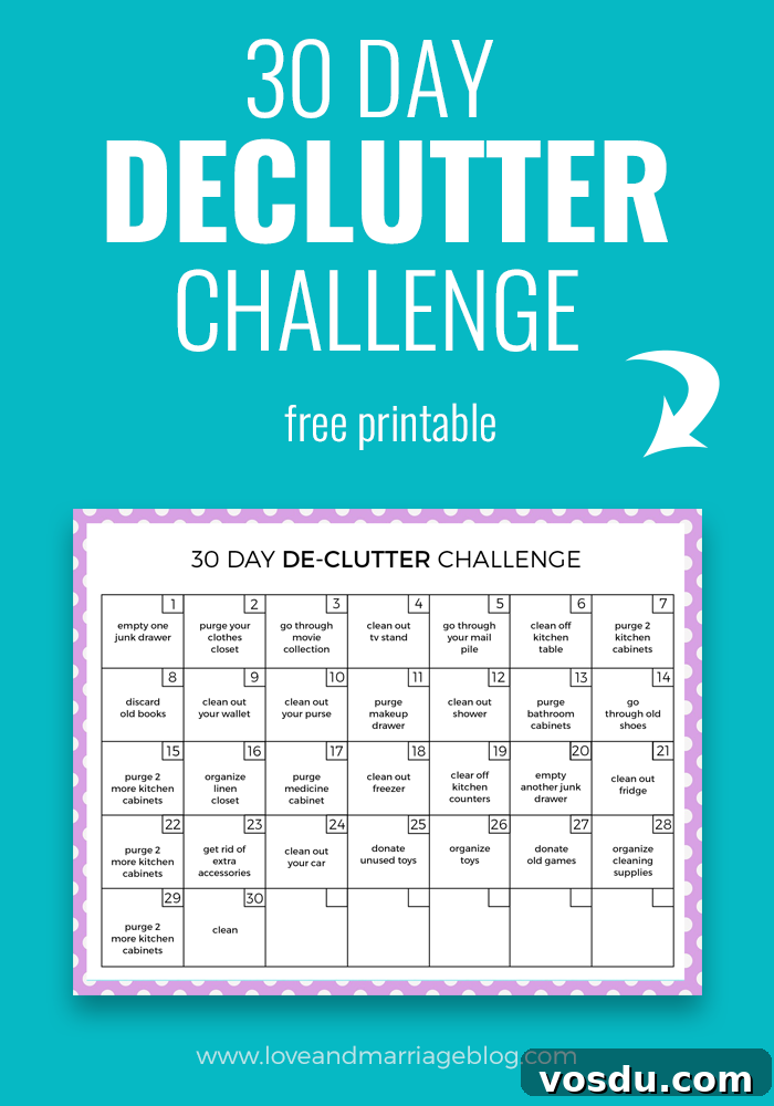 30-Day Declutter Challenge: Transform Your Home in a Month 3 30 Day DeClutter Challenge
