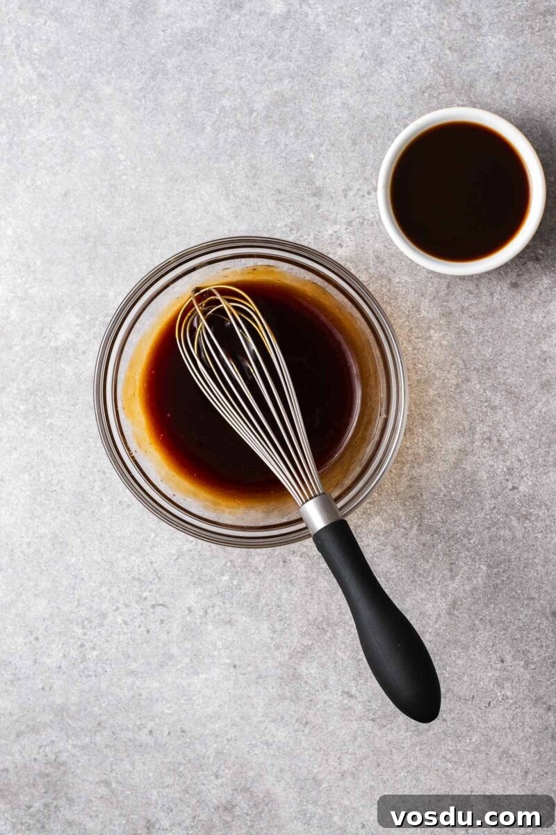 Homemade Yakisoba Sauce: Authentic Japanese Noodle Sauce Recipe 6 Tomato ketchup, oyster sauce, soy sauce and sugar whisked together with a small bowl of Worcestershire sauce on the side.
