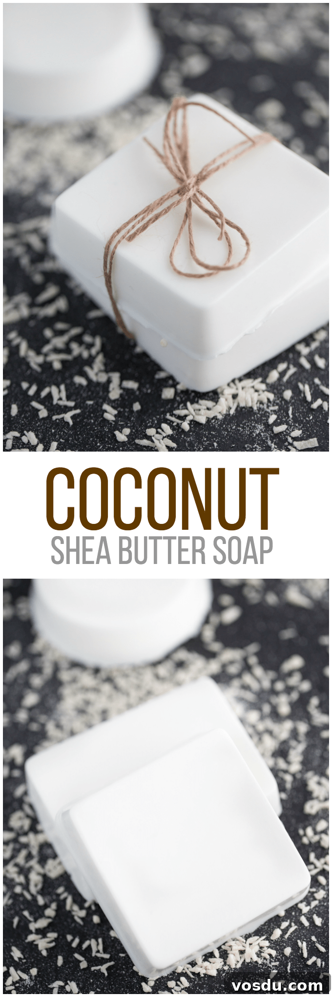 Nourishing Coconut and Shea Butter Soap for Soft Skin 12 Coconut Shea Butter Soap - Making your own soap couldn't be any easier! This Coconut Shea Butter Soap smells heavenly and feels luxurious on your skin.