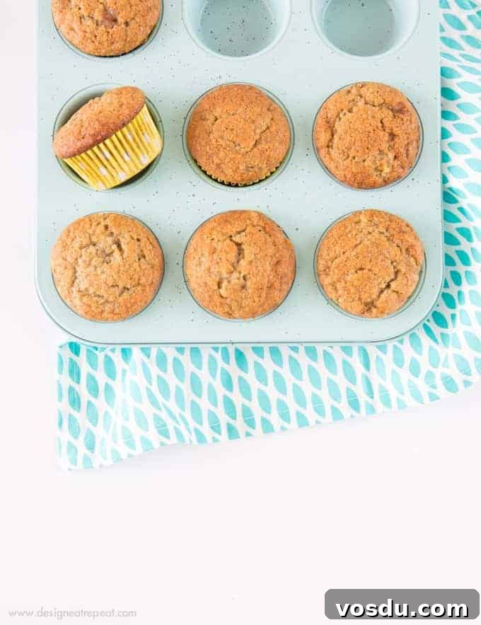 Moist Banana Muffins with Chocolate Chips in 30 Minutes 4 These easy banana muffins are quick to throw together, full of flavor, and perfect for a last minute weekend breakfast!