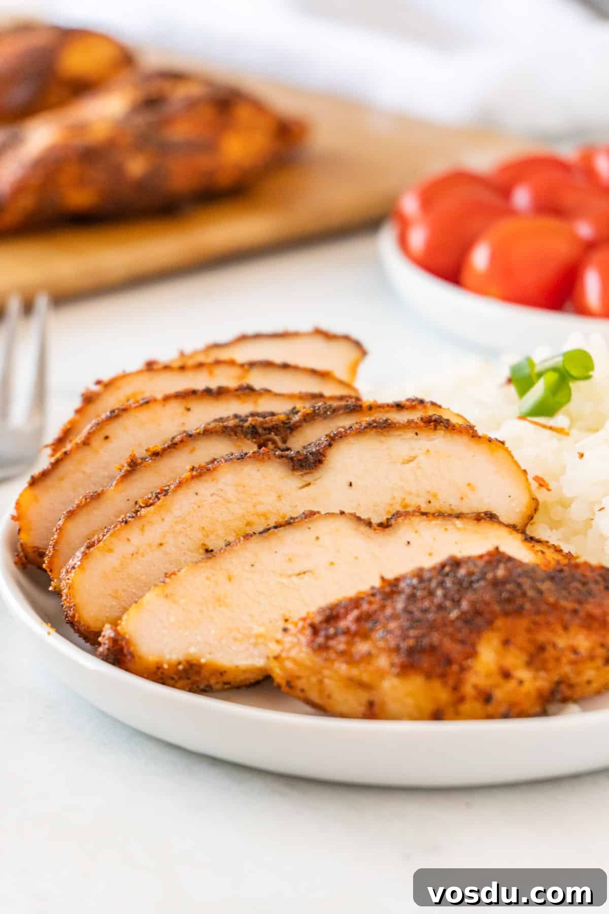 Juicy Smoked Chicken Breast Recipe for Tender, Flavorful Results 6 smoked chicken breast on plate