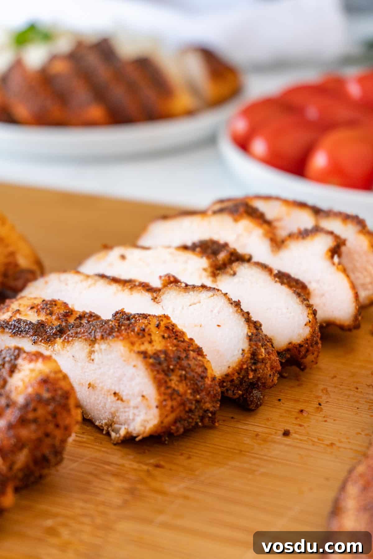Juicy Smoked Chicken Breast Recipe for Tender, Flavorful Results 7 sliced smoked chicken breast