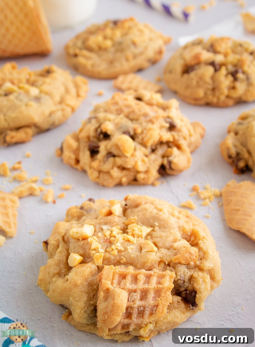 Ice Cream Cone Cookies Recipe: Crispy Cone Cups with Creamy Filling 3 Drumstick Ice Cream Cone Cookies