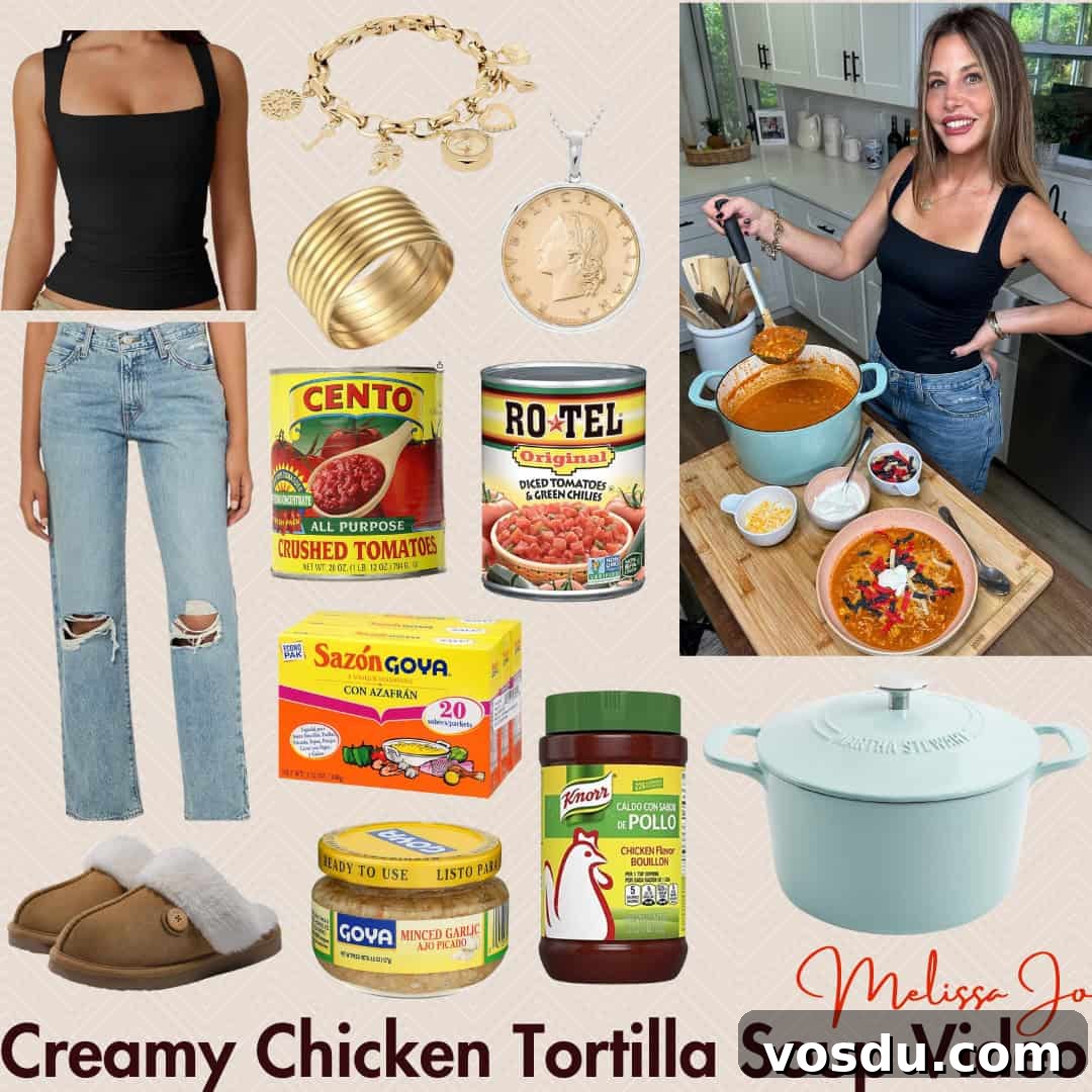 Creamy Chicken Tortilla Soup Recipe with Crispy Tortilla Strips 18 img 14812 17