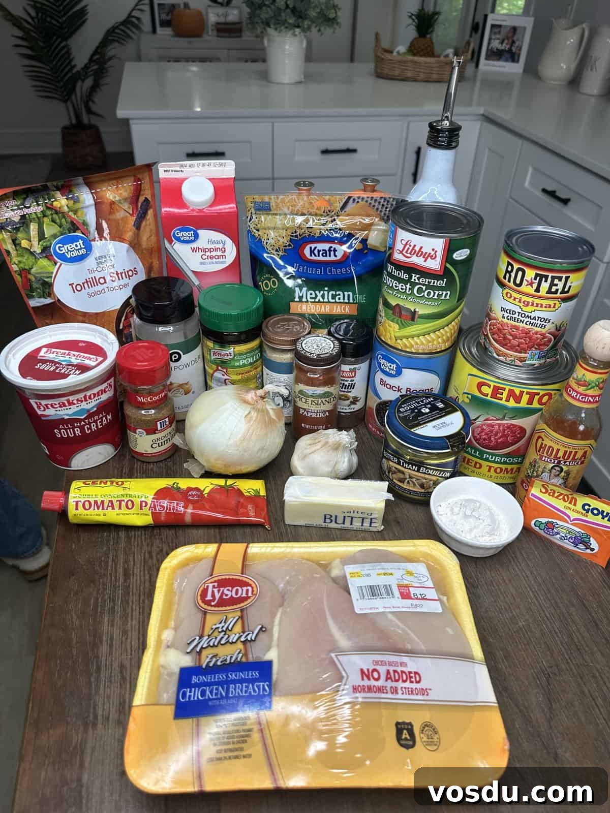 Creamy Chicken Tortilla Soup Recipe with Crispy Tortilla Strips 3 img 14812 2