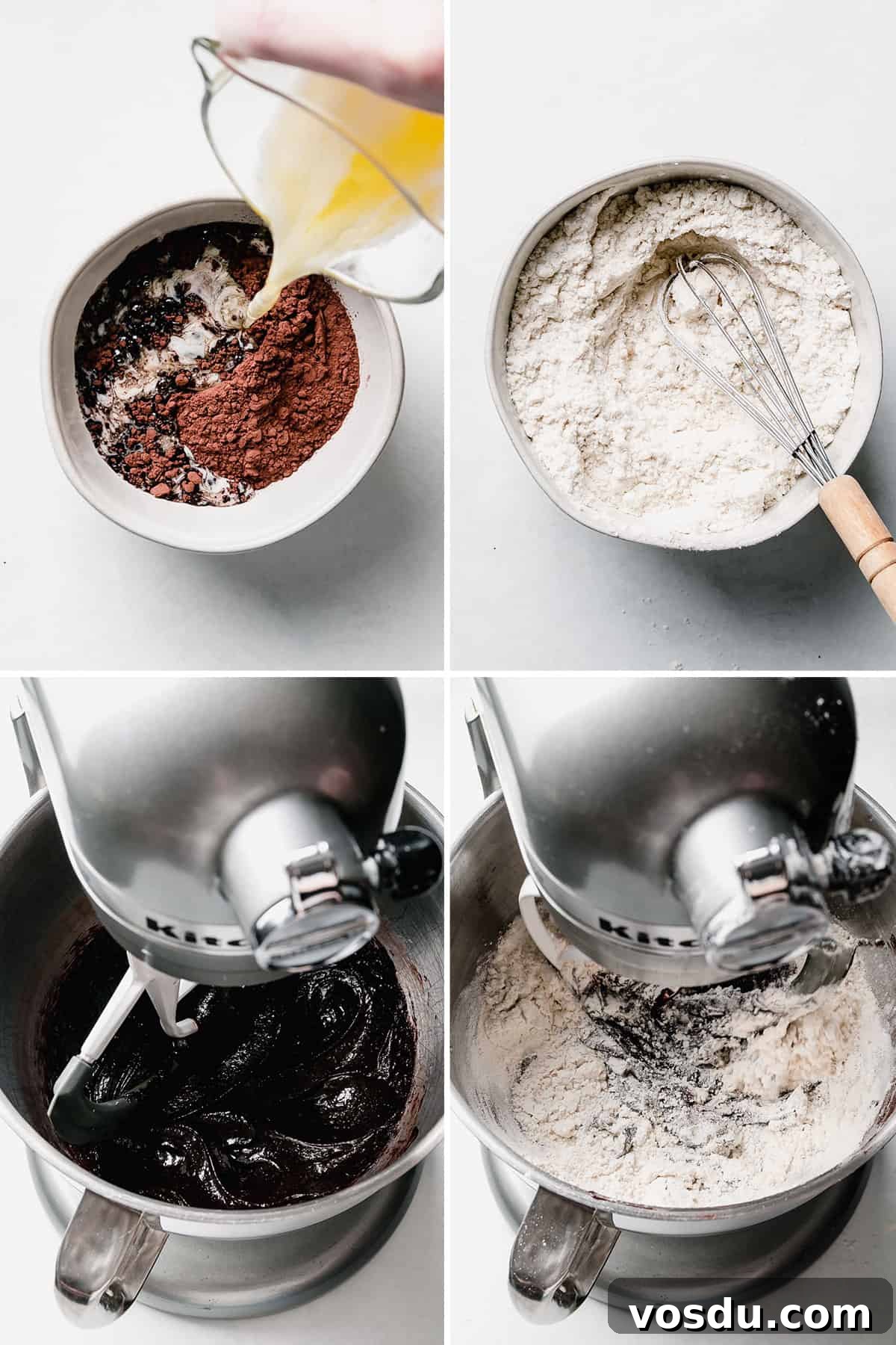 Gluten-Free Crumbl Oreo Dirt Cookies Copycat Recipe 4 Making cookie dough and combining ingredients.