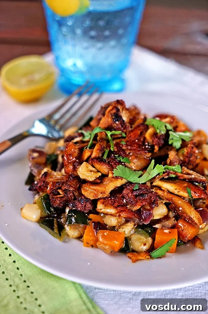 Achiote Chicken and Pepper Hash with Cilantro Lime Rice 2 achiote chicken and roasted vegetables