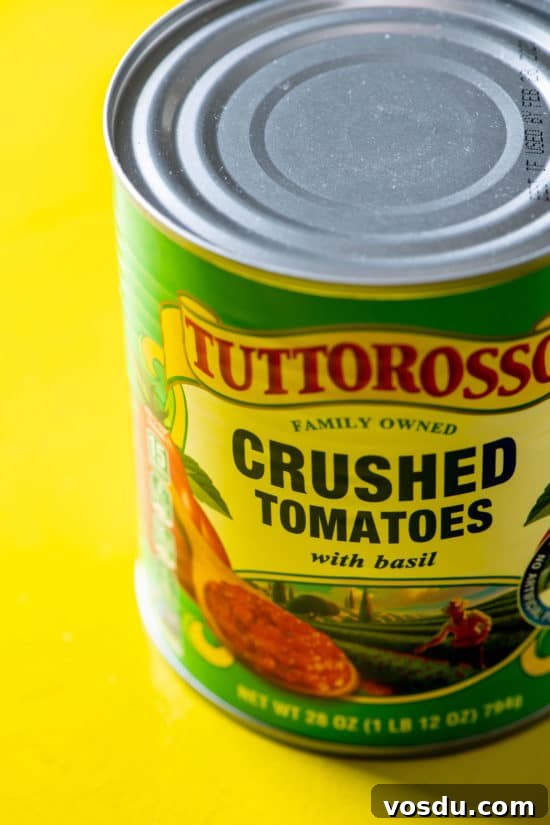 10 Essential Pantry Ingredients Every Home Cook Needs 7 Can of Tuttorosso Crushed Tomatoes with basil.