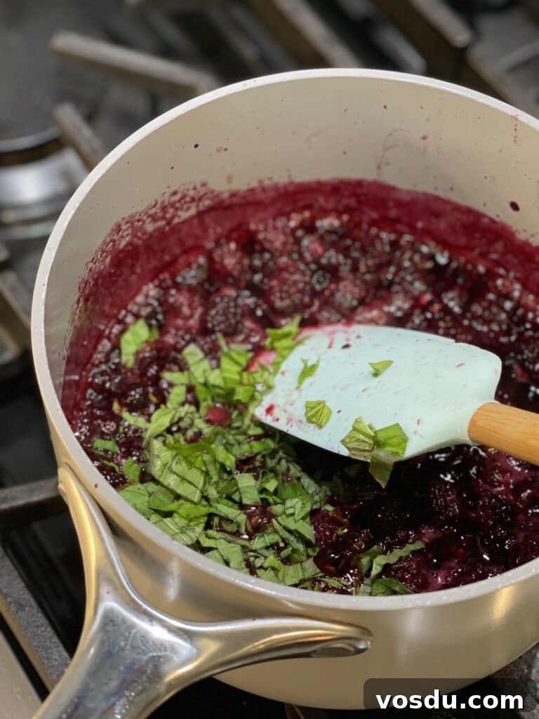 blackberry basil baked oatmeal