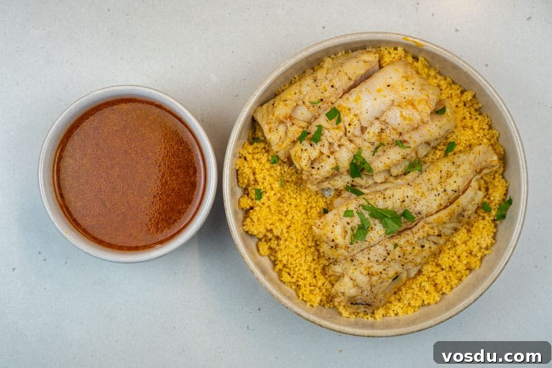 Sicilian Couscous alla Trapanese: Authentic Trapani Recipe 8 Serving the fish & couscous with the broth
