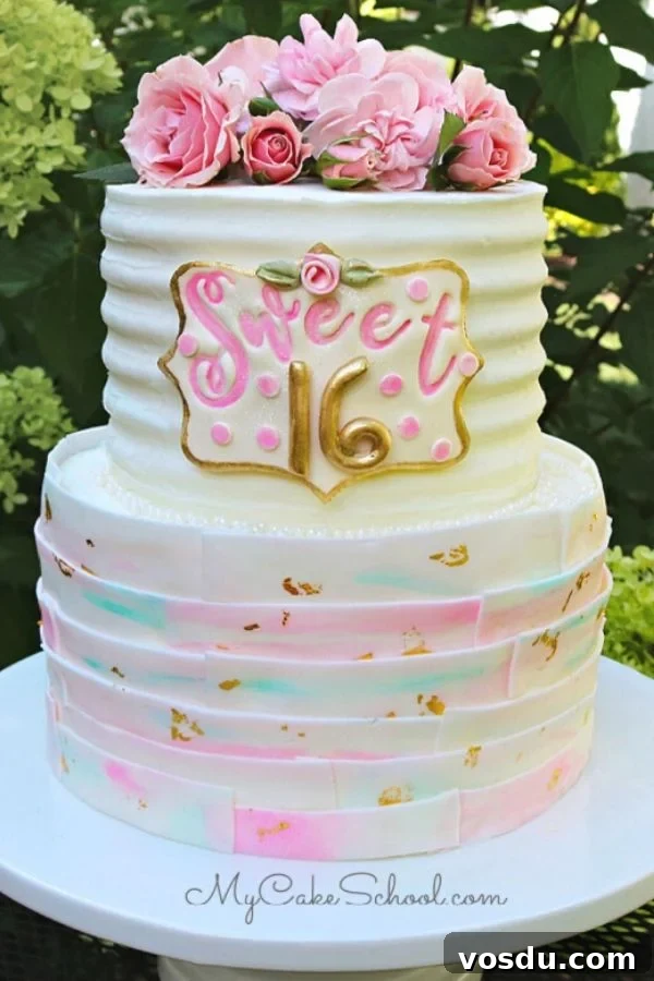 Sweet Sixteen Cake Tutorial by My Cake School Sweet Sixteen Cake Tutorial by My Cake School