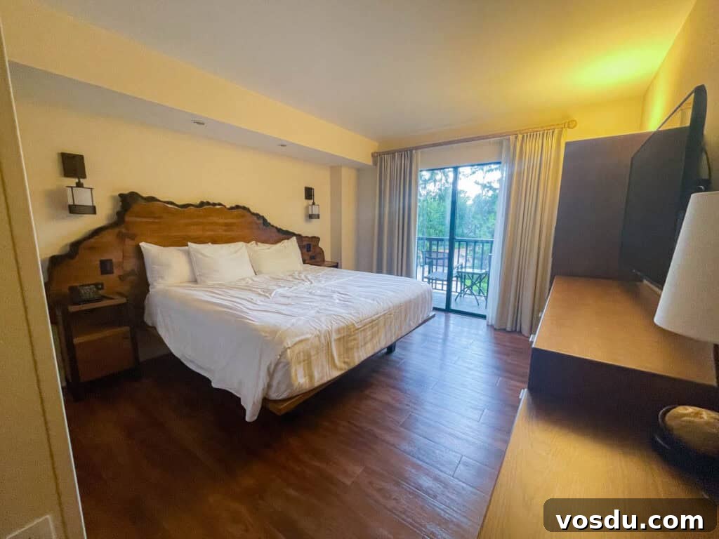 1-Bedroom Villa at Copper Creek Villas & Spa – Disney Area Rental 5 master bedroom at Copper Creek Villa.