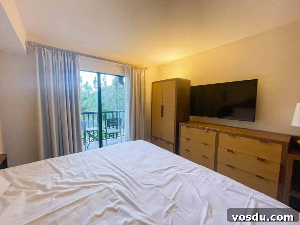 1-Bedroom Villa at Copper Creek Villas & Spa – Disney Area Rental 6 Master Bedroom at Copper Creek Villas.