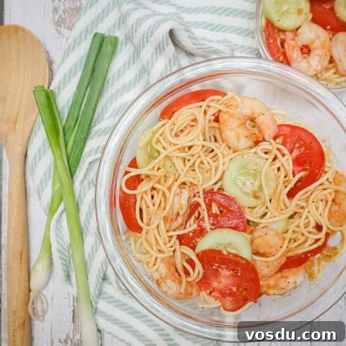 Soul Food Shrimp Spaghetti Pasta Salad With Italian Dressing