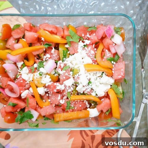 Southern Soul Food Tomato Watermelon Salad