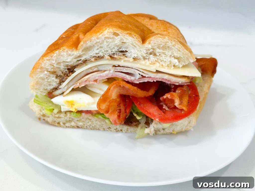 Italian cobb salad sub