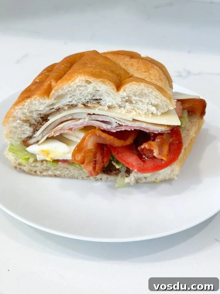 Italian cobb salad sub