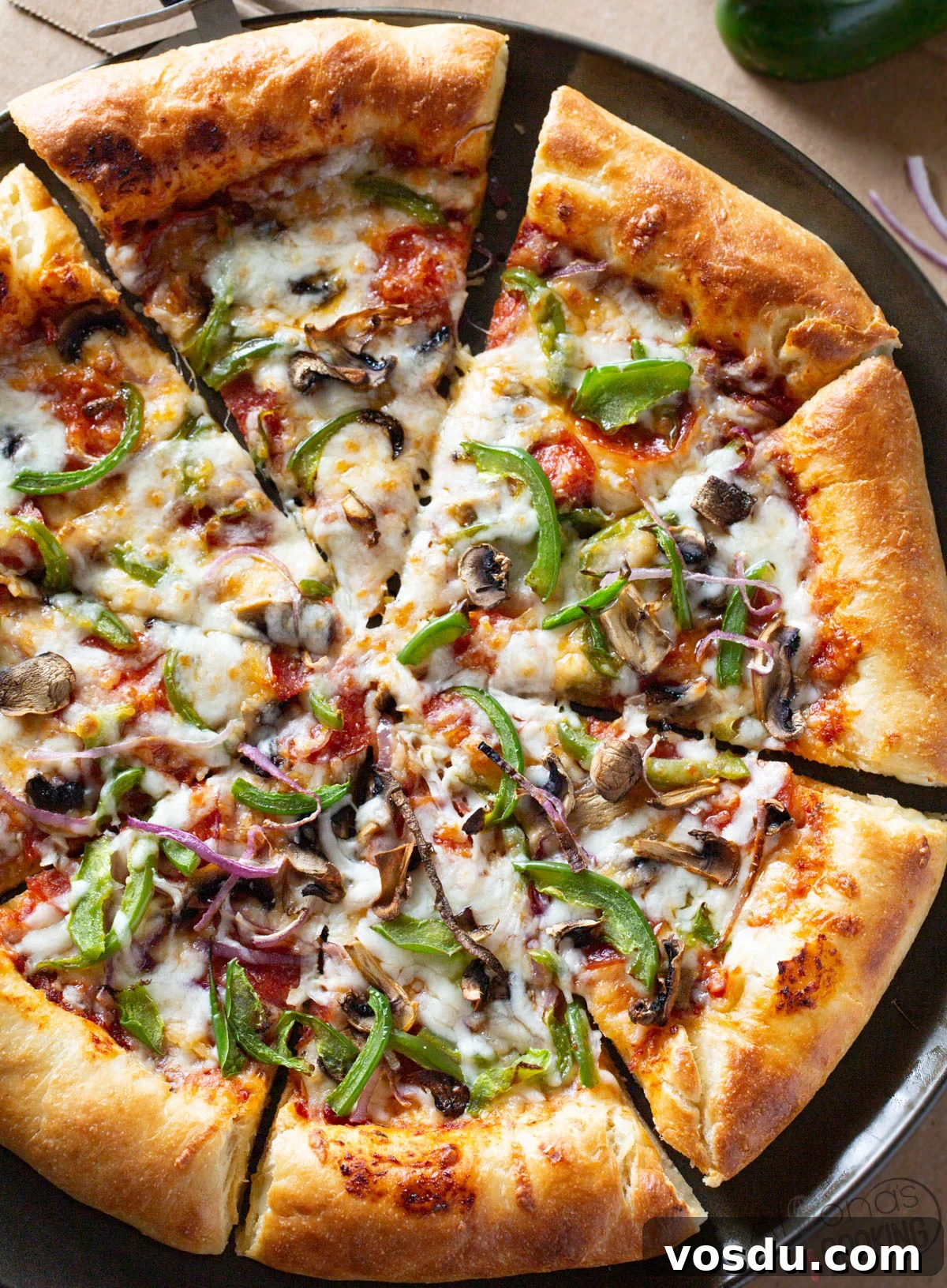 Pizza Hut stuffed crust pizza