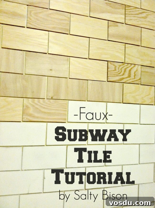 Year-End Recap: Blog Hop Highlights and Giveaway Inside 4 faux subway tile tutorial