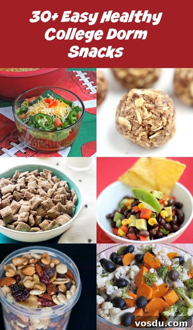 30+ Quick Snack Recipes for College Dorm Rooms 2 30 Easy Healthy College Dorm Snacks - these healthy recipes require little or no cooking