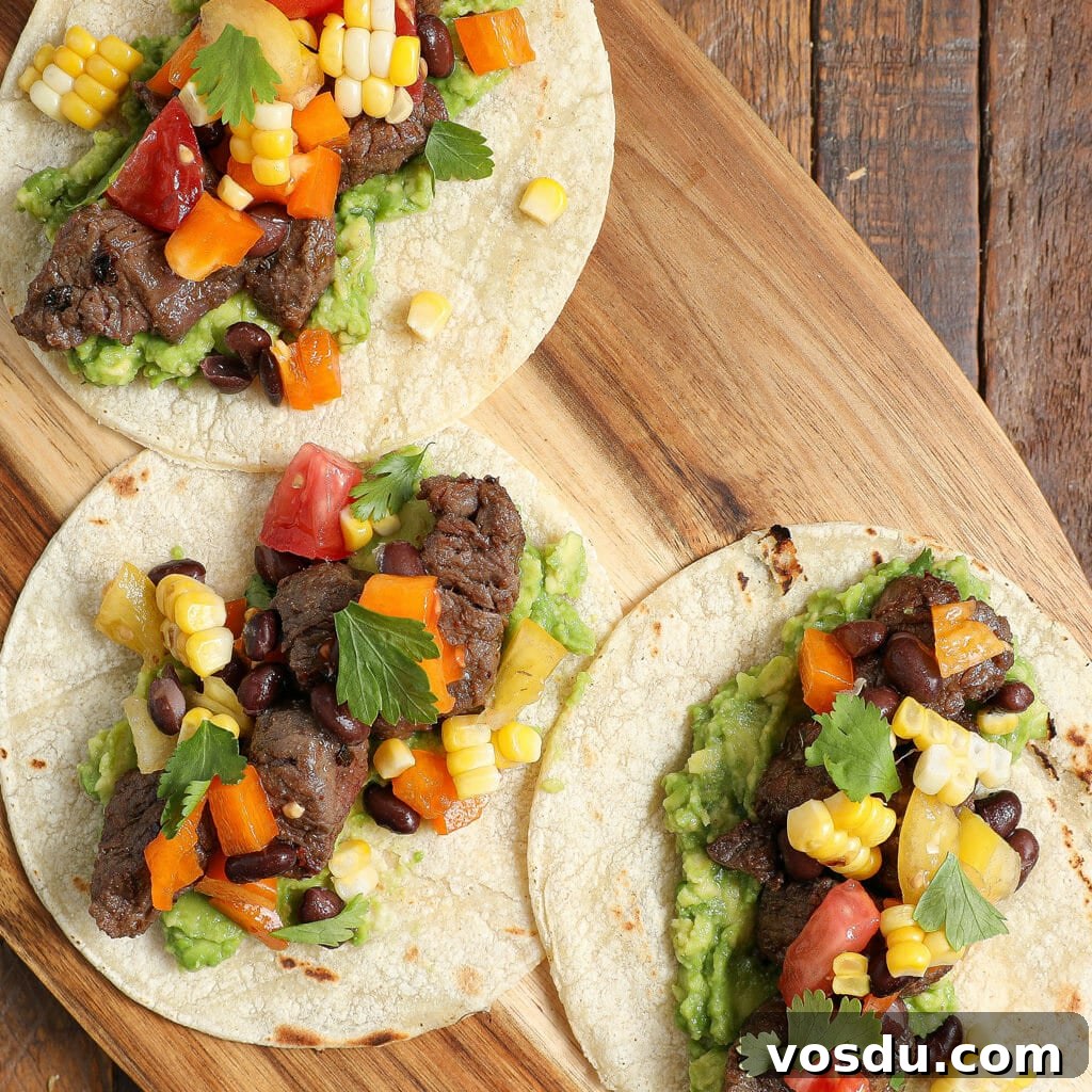 Southwestern Steak Tacos with Roasted Corn & Chipotle Lime Slaw 2 Gluten and Dairy Free Sante Fe Steak Tacos