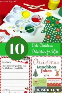10 Charming Christmas Printables for Kids to Make and Share 3 10 Cute Christmas Printables for Kids #Christmas #holiday #printable #kids