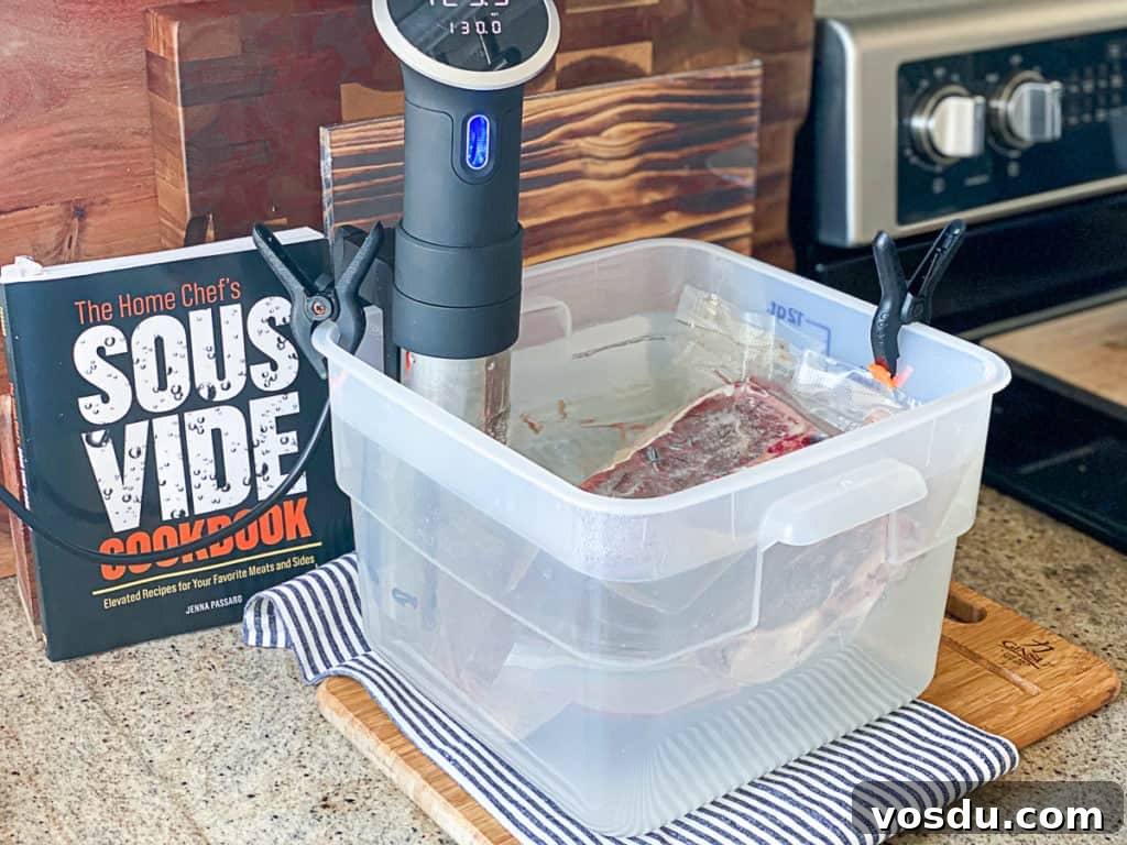 Sous Vide Porterhouse Steak: Perfectly Juicy and Tender 3 steak in bag ready for sous vide