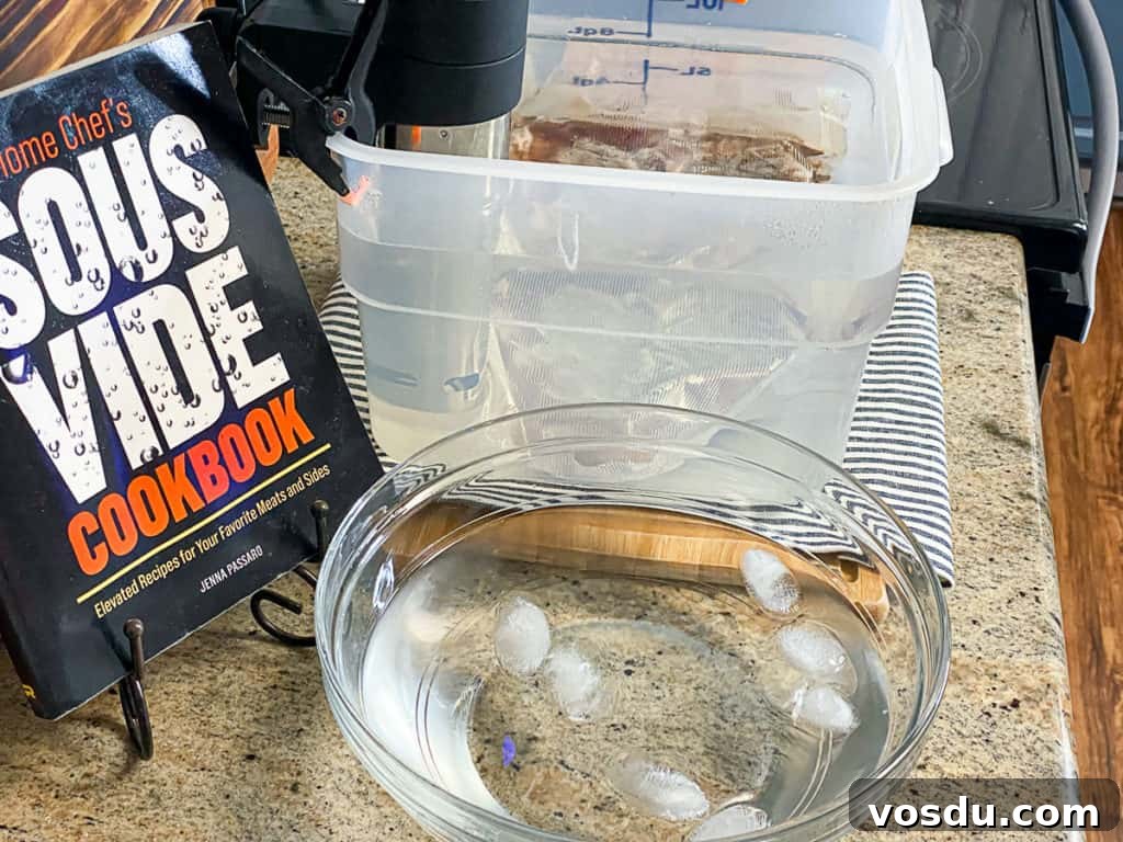 Sous Vide Porterhouse Steak: Perfectly Juicy and Tender 4 removing steak from bag