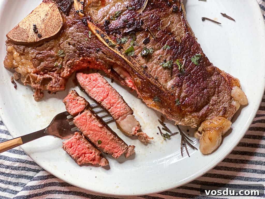 Sous Vide Porterhouse Steak: Perfectly Juicy and Tender 6 porterhouse steak sliced
