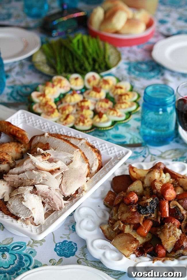 Herb and Garlic Butter Roasted Low-Carb Chicken Recipe 4 Herb & Butter Roasted Low Carb Chicken on a White Platter